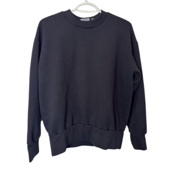 Francois Beauregard black crewneck long sleeve sweater size S - Picture 1 of 4